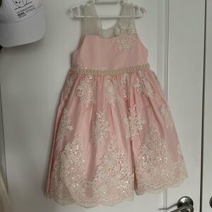 Girls pink dress